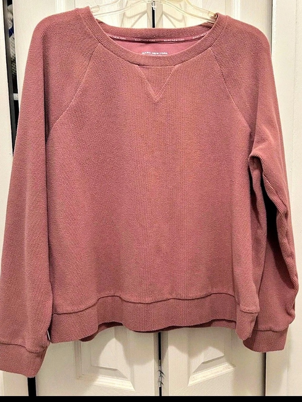 Marc New York Crewneck Sweater in Pink Size L
